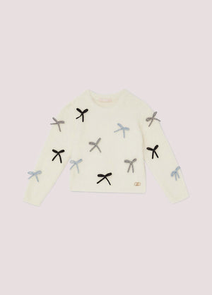 Maglia con fiocchetti KF5051 MA94O /M9987 LIU JO 