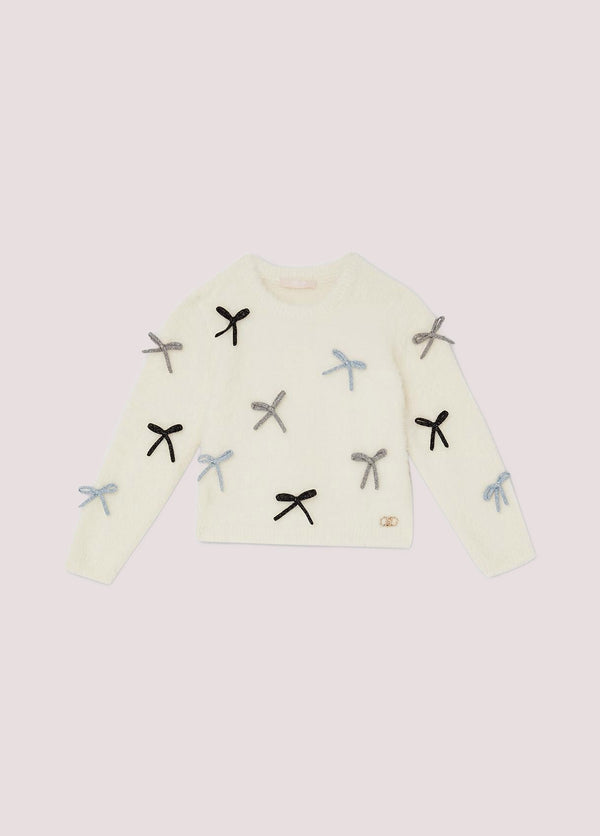 Maglia con fiocchetti KF5051 MA94O /M9987 LIU JO 