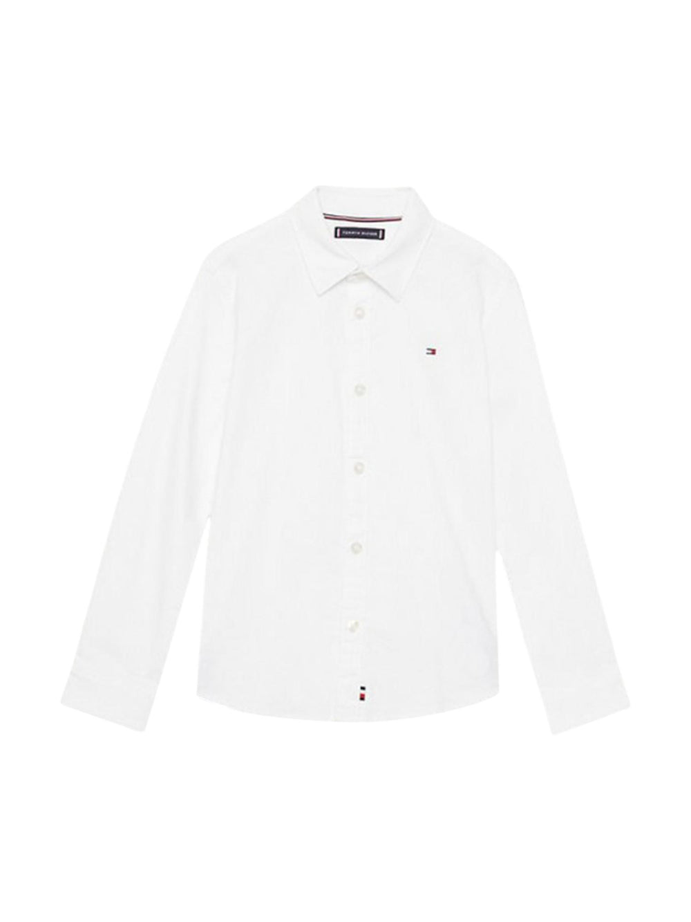 Camicia bambino bianca in cotone biologico