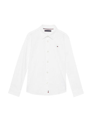 Camicia bambino bianca in cotone biologico