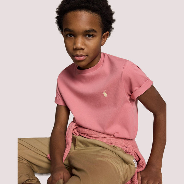 T-shirt in jersey di cotone con scollo a girocollo 323832904 /510 POLO RALPH LAUREN 