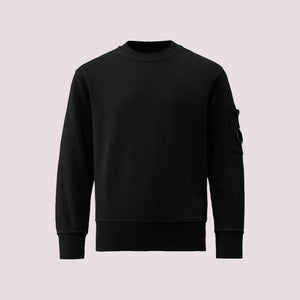 Felpa nera  per bambino con lente CMF00X LCA76 /60100 C.P.COMPANY 