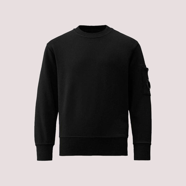 Felpa nera  per bambino con lente CMF00X LCA76 /60100 C.P.COMPANY 