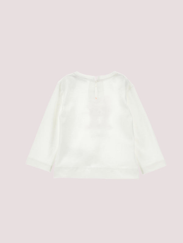 T-shirt, bambina, in jersey fermo.<BR/> 19F631NP 6005 /0001 MONNALISA 