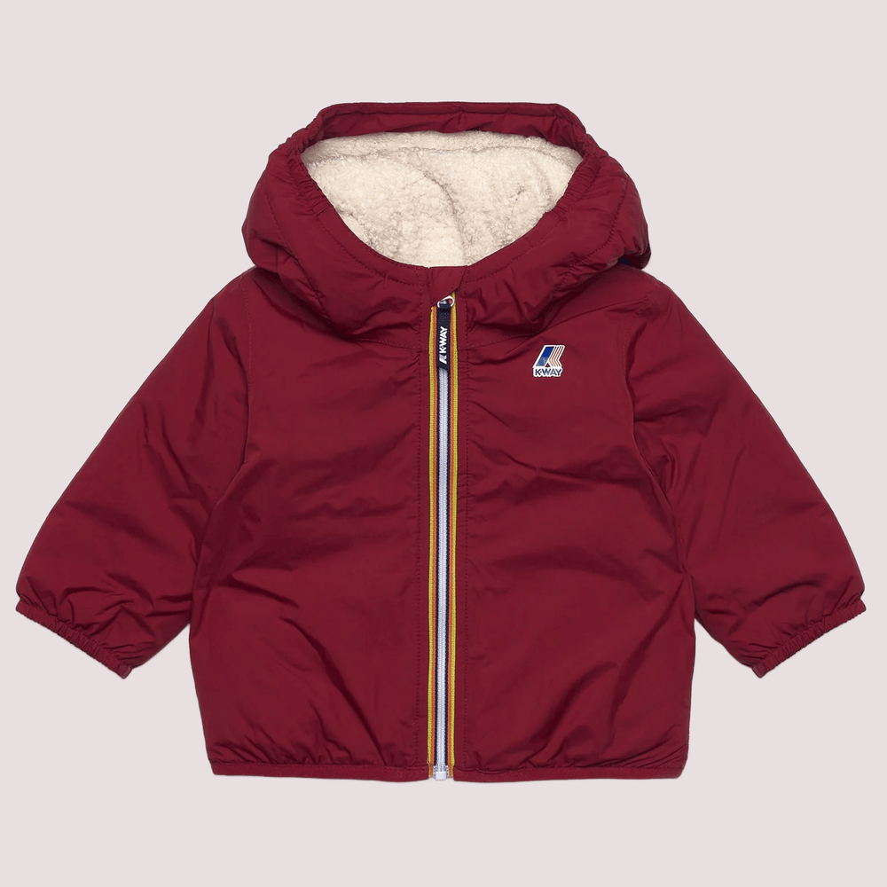 Giubbotto rosso Claudine Orsetto per neonato con logo K7142RW /WNN KWAY 
