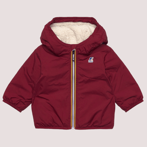 Giubbotto rosso Claudine Orsetto per neonato con logo K7142RW /WNN KWAY 