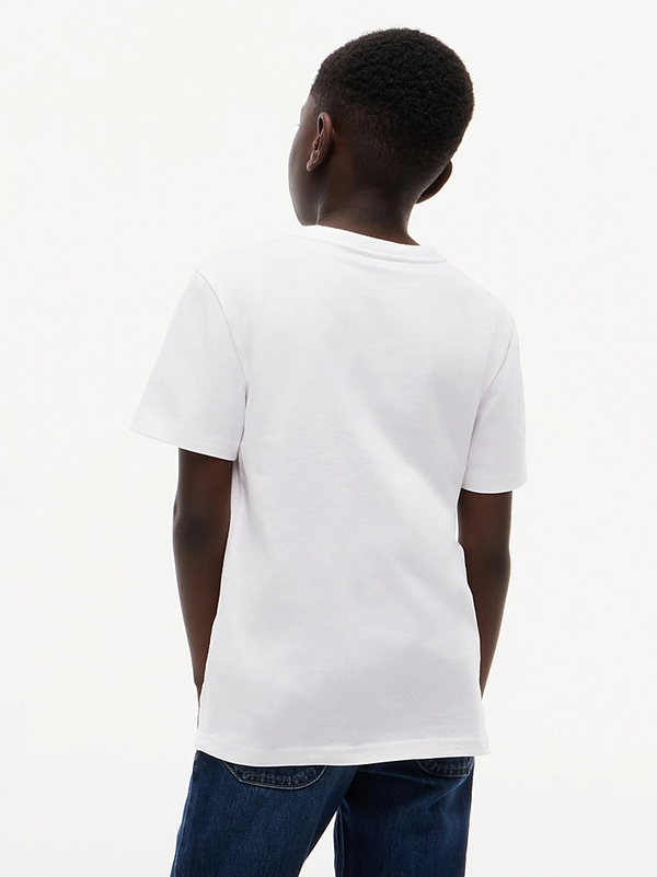 T-shirt con logo ricamato Tommy Hilfiger KB0KB09646 /YBR TOMMY HILFIGER 