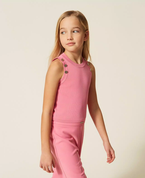 Top in maglia con bottoni 261GJ3062 /7207 TWINSET 