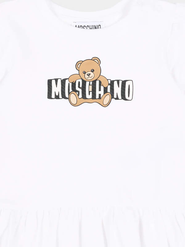 Abito con logo stampato MAV0C7 LBA00 /10101 MOSCHINO 