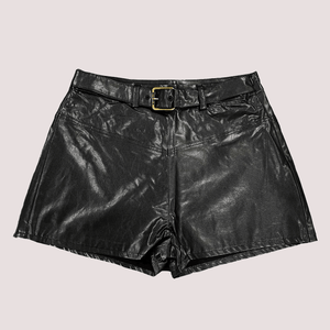 Shorts in ecopelle con fibbia Pinko nero KFBE008 C PE017 /N000 PINKO 