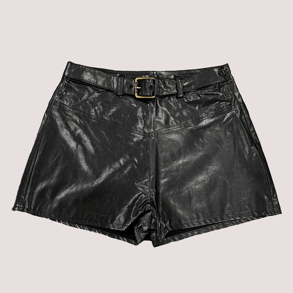 Shorts in ecopelle con fibbia Pinko nero KFBE008 C PE017 /N000 PINKO 