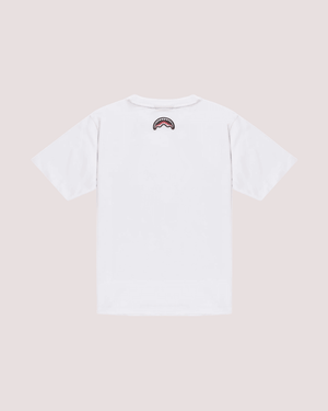 Makes the world go round white over t-shirt SPY1436 /WHITE SPRAYGROUND 