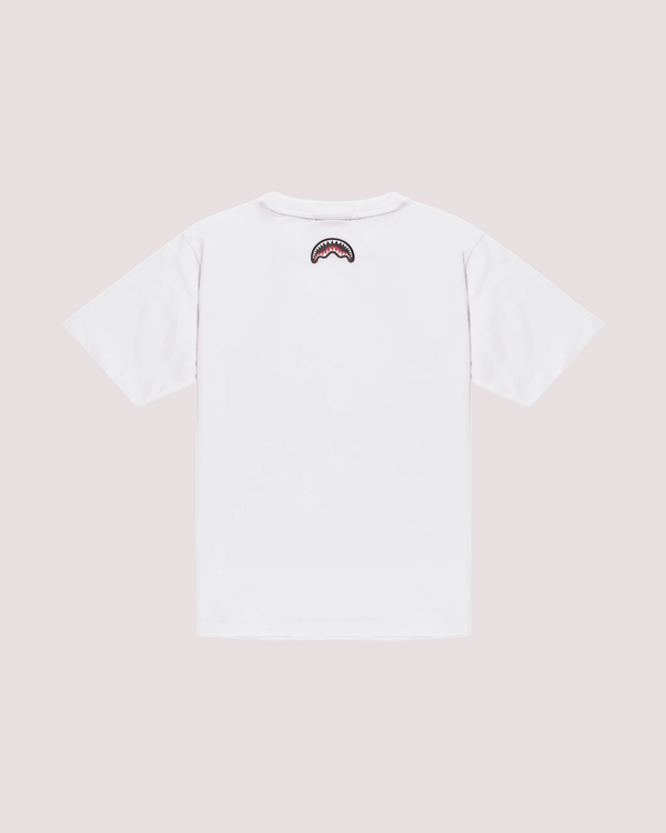 Makes the world go round white over t-shirt SPY1436 /WHITE SPRAYGROUND 