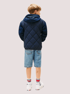 Bomber relaxed fit trapuntato con cappuccio KB0KB09736 /C1G TOMMY HILFIGER 