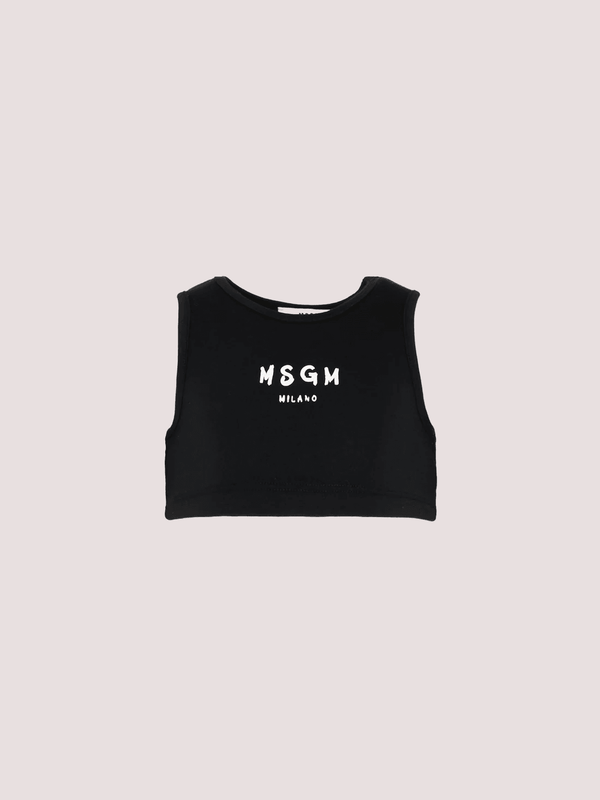 Top cropped con logo stampato S6MSJGTO011 /110/88 MSGM KIDS 