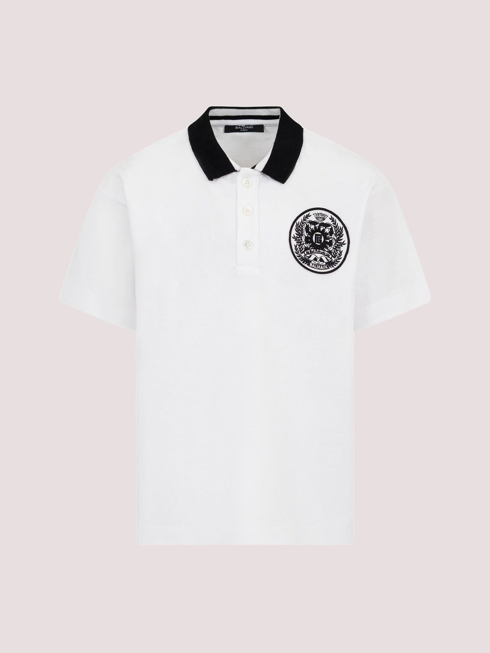 Polo con stemma BY8P71 Z3658 /100NE BALMAIN 