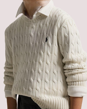 Maglia in cotone a trecce 323702674 /24 POLO RALPH LAUREN 