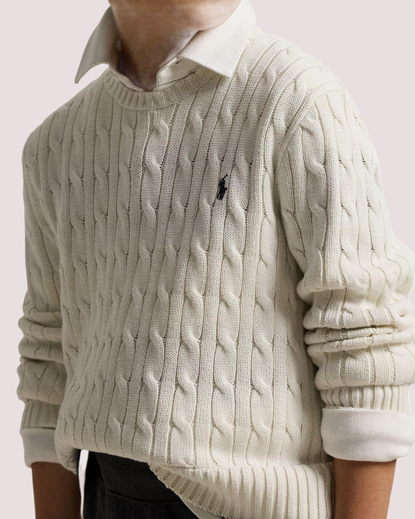 Maglia in cotone a trecce 323702674 /24 POLO RALPH LAUREN 