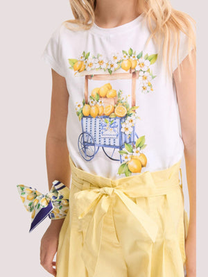 T-Shirt Carretto Limoni 11G624 7201 /99 MONNALISA 