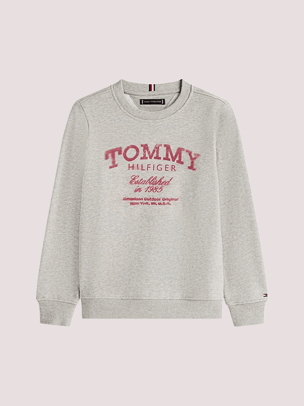 Felpa con stampa logo Tommy Hilfiger KB0KB10337T /A1G TOMMY HILFIGER 