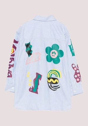 Camicia con stampa F5BKJGSI197 /GW034 BARROW KIDS 