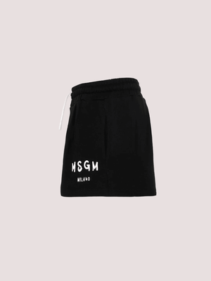 Shorts in felpa con logo stampato S6MSJGSH066 /110/88 MSGM KIDS 
