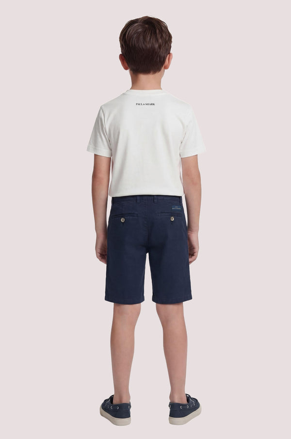 T-shirt con logo ricamato WUM004 LAA54 /10101 PAUL & SHARK 