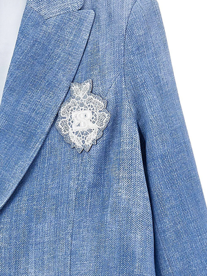 Giacca con logo ricamato Z1G101 7366 /0062 ERMANNO SCERVINO KIDS 