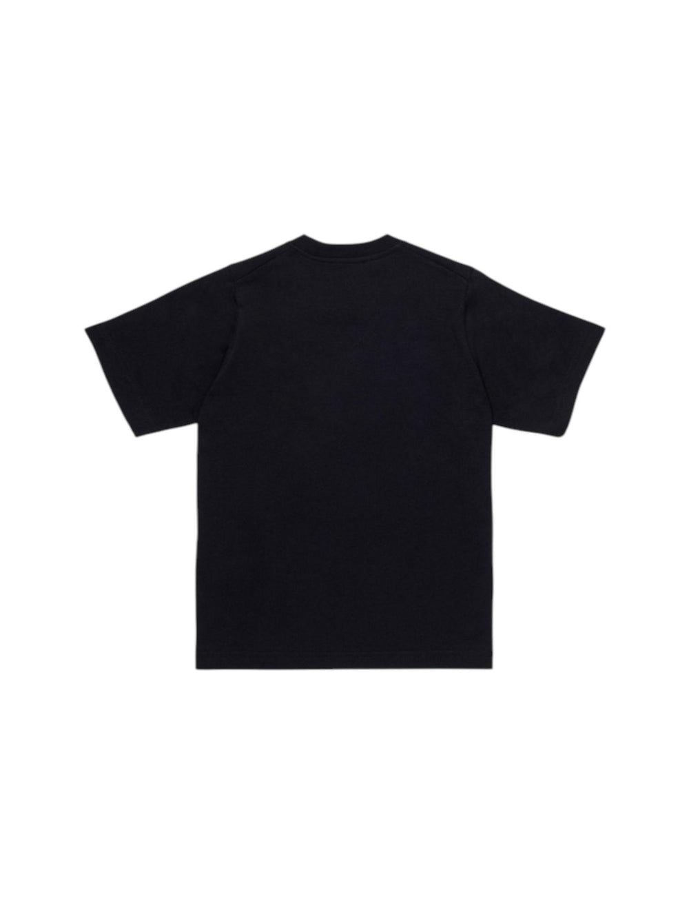 T-shirt bambino nera con foglia dacero rossa