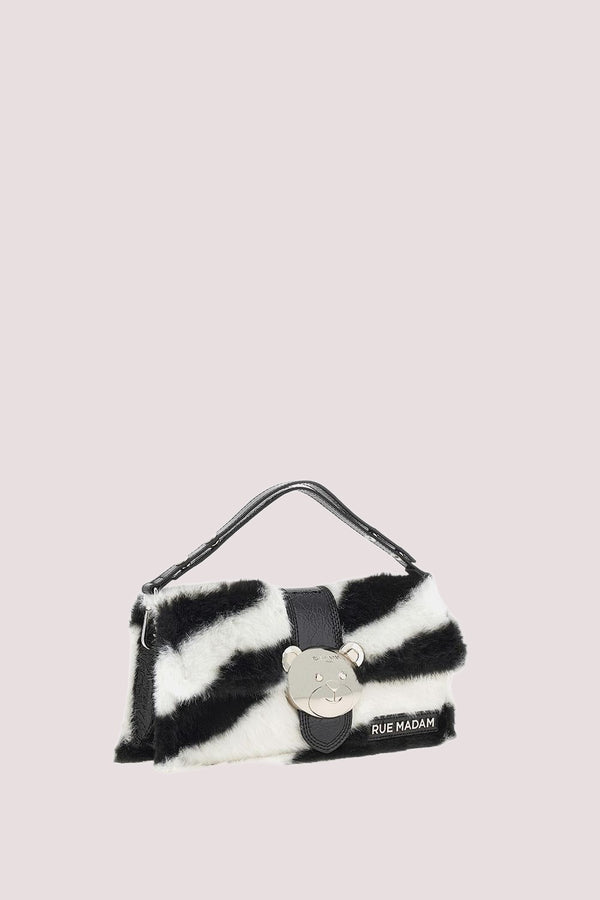 Teddy it-bag alaska 1511 /UNICA/FUR ZEBRA RUE MADAM PARIS 