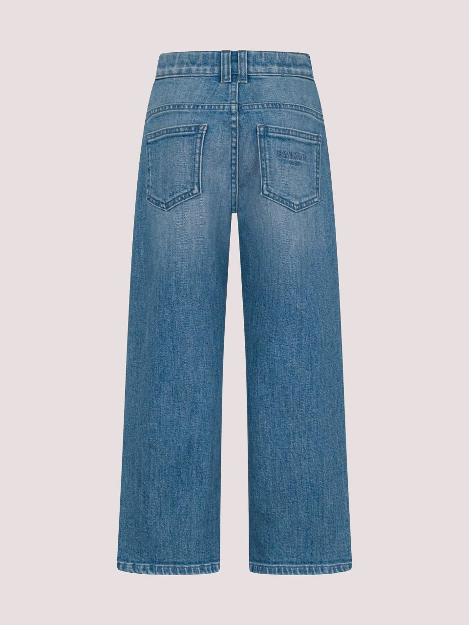 Jeans Balmain a gamba ampia in denim BY6Q50 Z3664 /615 BALMAIN 