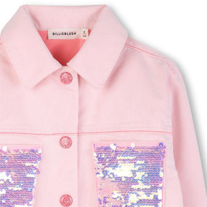 Giacca con tasche in paillettes U22156 /S51 BILLIEBLUSH 