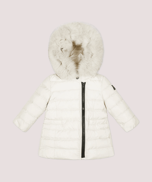 Piumino con zip asimmetrica e pelliccia PKB074001181967 /983 PEUTEREY 