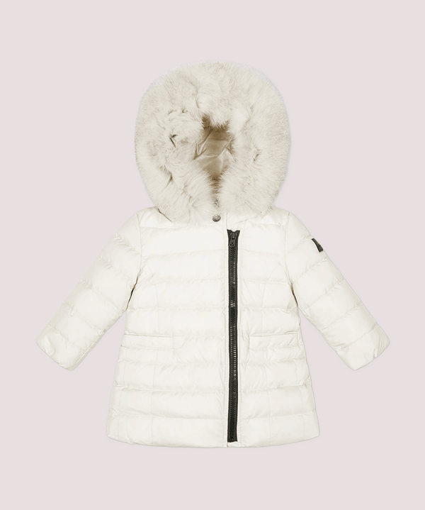 Piumino con zip asimmetrica e pelliccia PKB074001181967 /983 PEUTEREY 