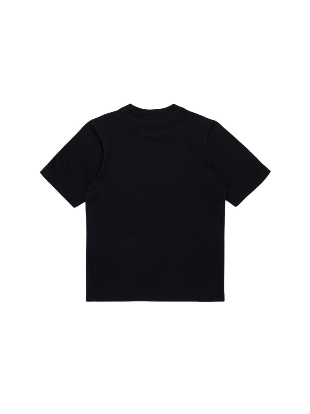 T-shirt bambino nera con logo multicolor