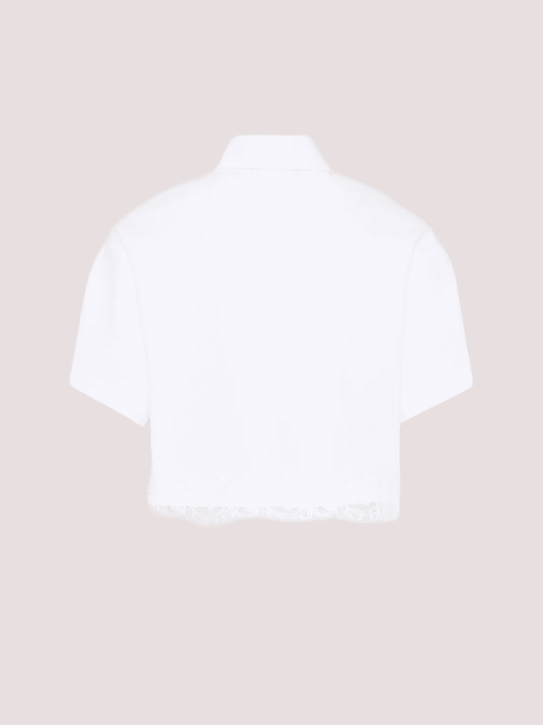 Camicia cropped a manica corta Z1G309 7116 /0099 ERMANNO SCERVINO KIDS 