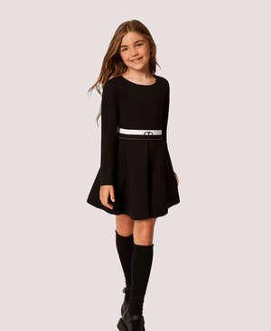 Abito corto in tessuto scuba con cintura 252GJ205B /6 TWINSET 