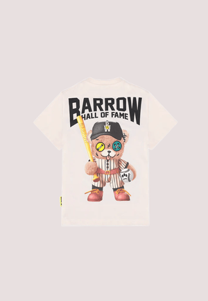 T-shirt con logo ricamato e stampa sul retro F5BKJUTH083 /13 BARROW KIDS 