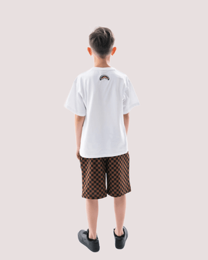 Makes the world go round white over t-shirt SPY1436 /WHITE SPRAYGROUND 