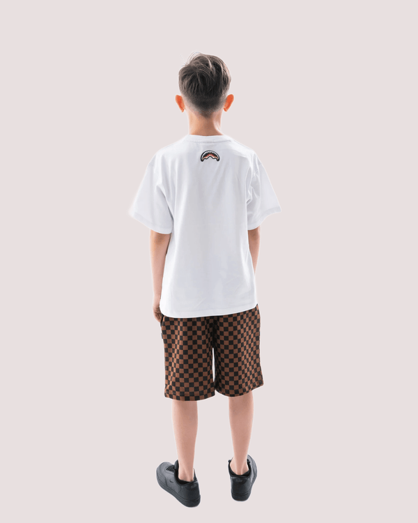 Makes the world go round white over t-shirt SPY1436 /WHITE SPRAYGROUND 