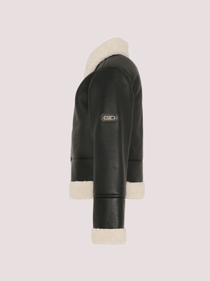 Ecopelliccia marrone per bambina con logo R30455 /342 MICHAEL KORS 