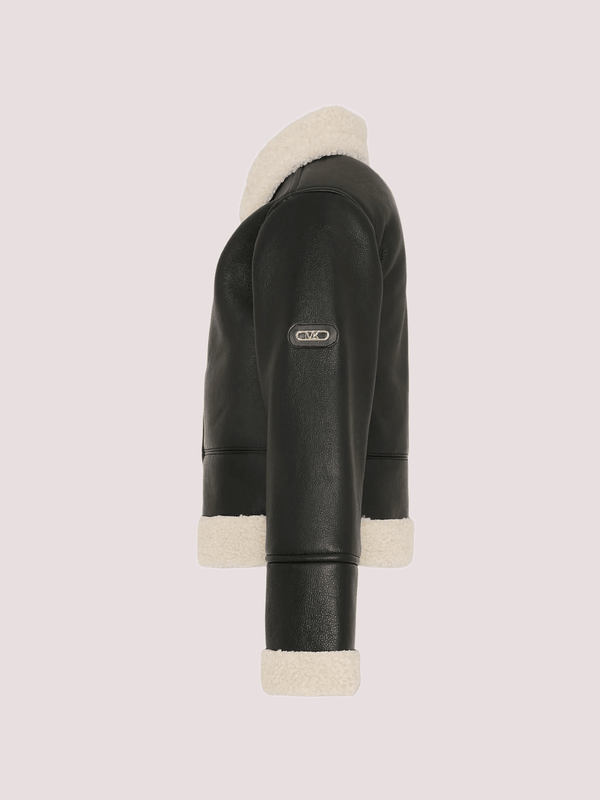 Ecopelliccia marrone per bambina con logo R30455 /342 MICHAEL KORS 