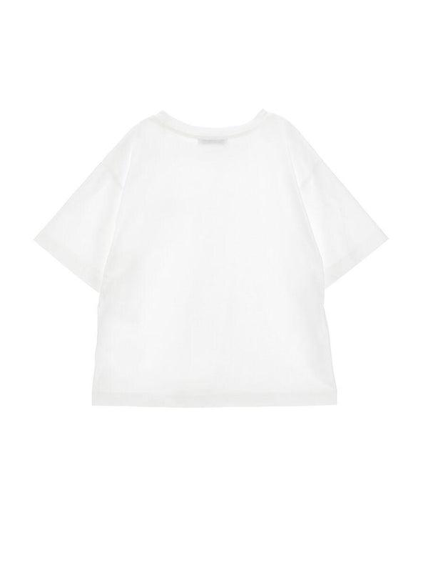 T-shirt ricamo scritta I1G609 7206 /1 PHILOSOPHY KIDS 