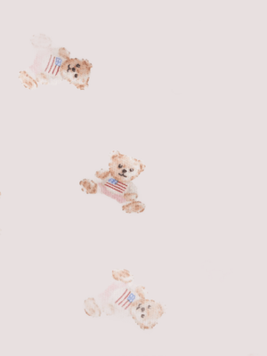 Set tutina bavaglino e cappellino per neonato Polo Ralph Lauren Kids bianco con stampa Teddy Bear 320P00760 /1 POLO RALPH LAUREN 