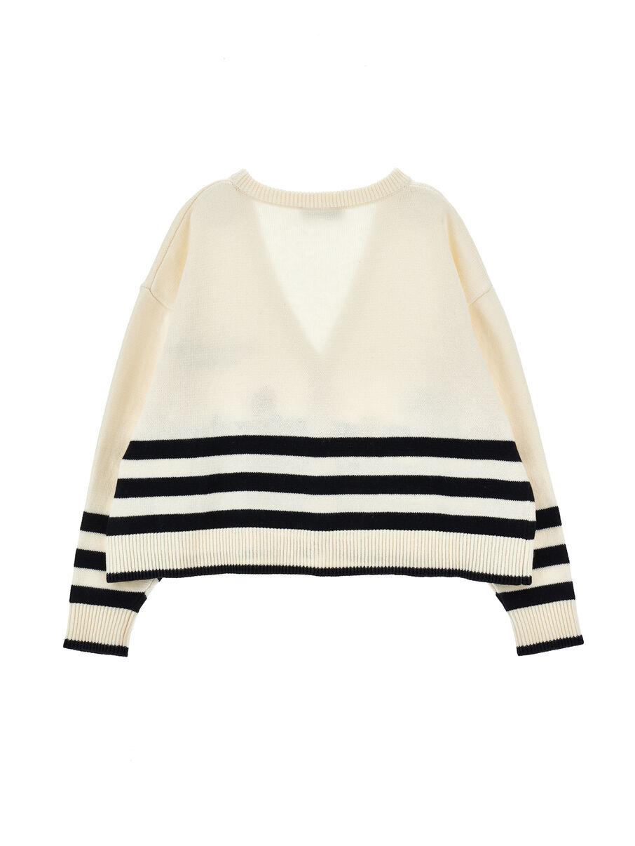 Cardigan righe fiori I9G802 7034 /150 PHILOSOPHY KIDS 