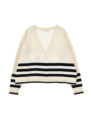 Cardigan righe fiori I9G802 7034 /150 PHILOSOPHY KIDS 