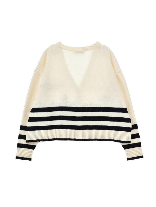 Cardigan righe fiori I9G802 7034 /150 PHILOSOPHY KIDS 