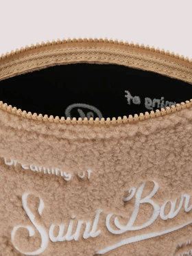 Pochette Aline Teddy in sherpa beige ALI0023 /00208I MC2 SAINT BARTH 