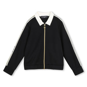 Cardigan con bande laterali Z31132 /09B KARL LAGERFELD 