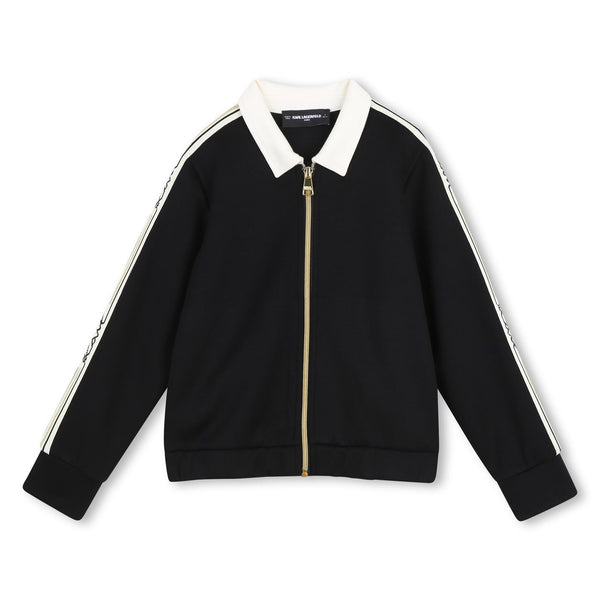 Cardigan con bande laterali Z31132 /09B KARL LAGERFELD 